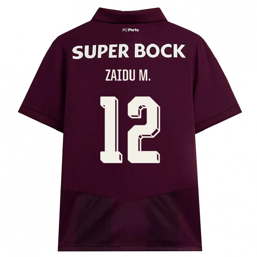 Danxen Hombre Camiseta Zaidu Sanusi #12 Blanco Borgoña Blanco 2ª Equipación 2026/27 La Camisa