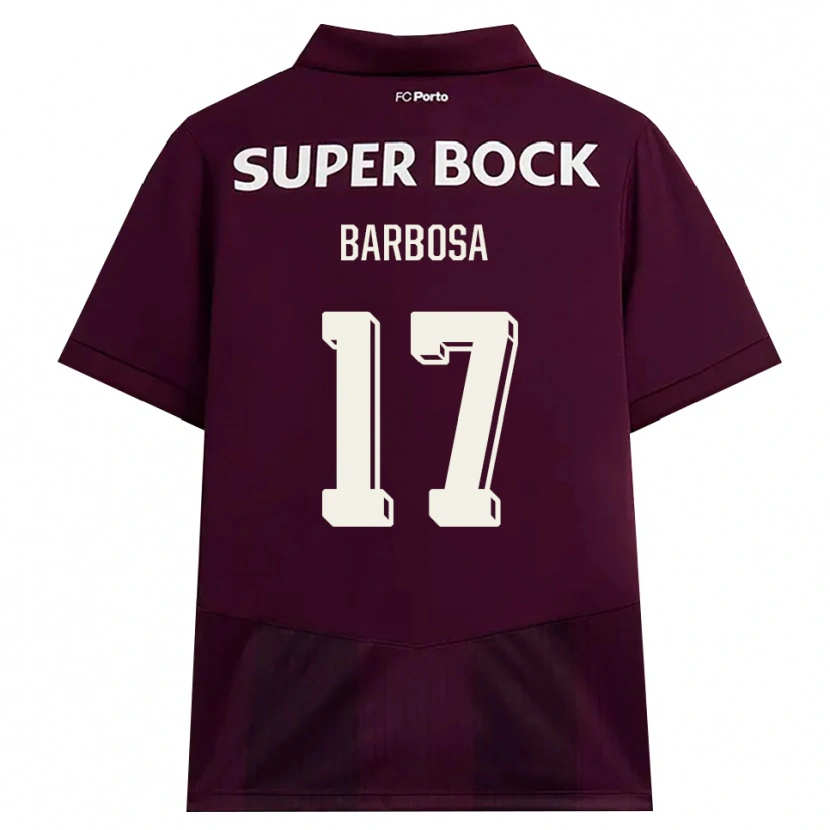 Danxen Hombre Camiseta Rúben Barbosa #17 Blanco Borgoña Blanco 2ª Equipación 2026/27 La Camisa
