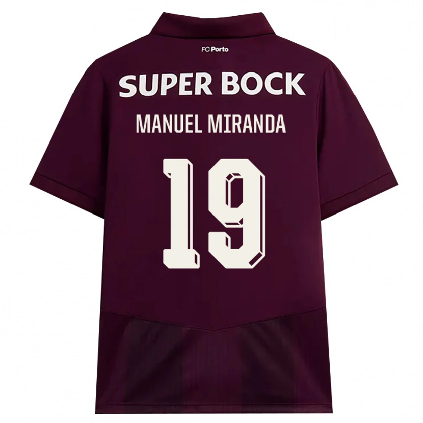 Danxen Hombre Camiseta Manuel Miranda #19 Blanco Borgoña Blanco 2ª Equipación 2026/27 La Camisa