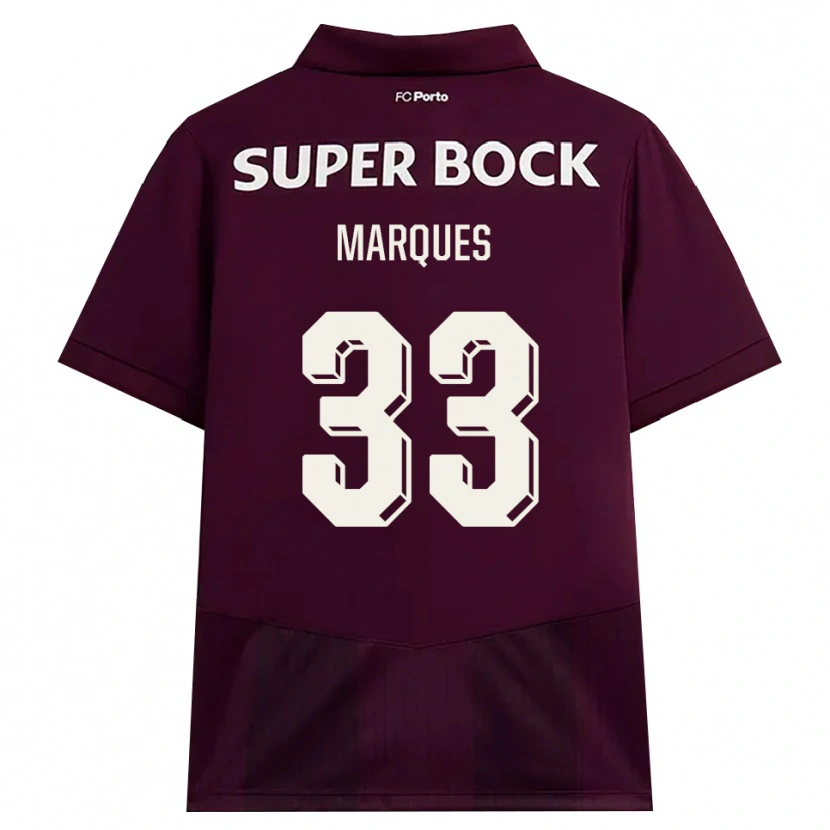 Danxen Hombre Camiseta Bárbara Marques #33 Blanco Borgoña Blanco 2ª Equipación 2026/27 La Camisa