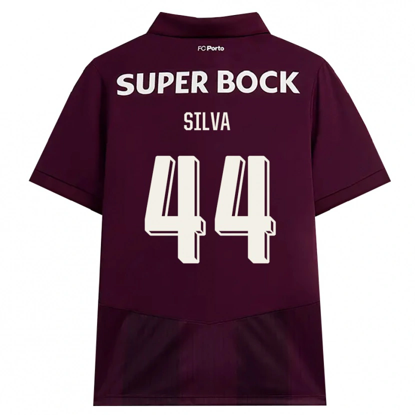 Danxen Hombre Camiseta Felipe Silva #44 Blanco Borgoña Blanco 2ª Equipación 2026/27 La Camisa