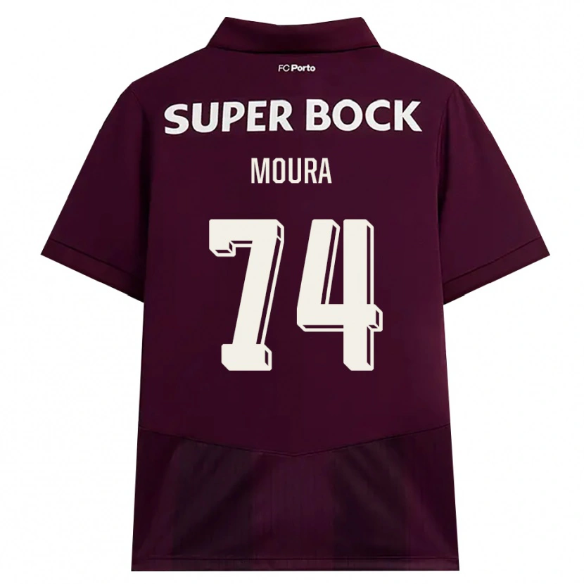 Danxen Hombre Camiseta Francisco Moura #74 Blanco Borgoña Blanco 2ª Equipación 2026/27 La Camisa