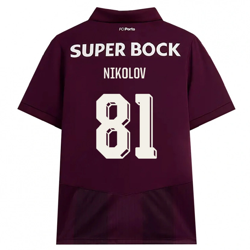 Danxen Hombre Camiseta Antoni Nikolov #81 Blanco Borgoña Blanco 2ª Equipación 2026/27 La Camisa