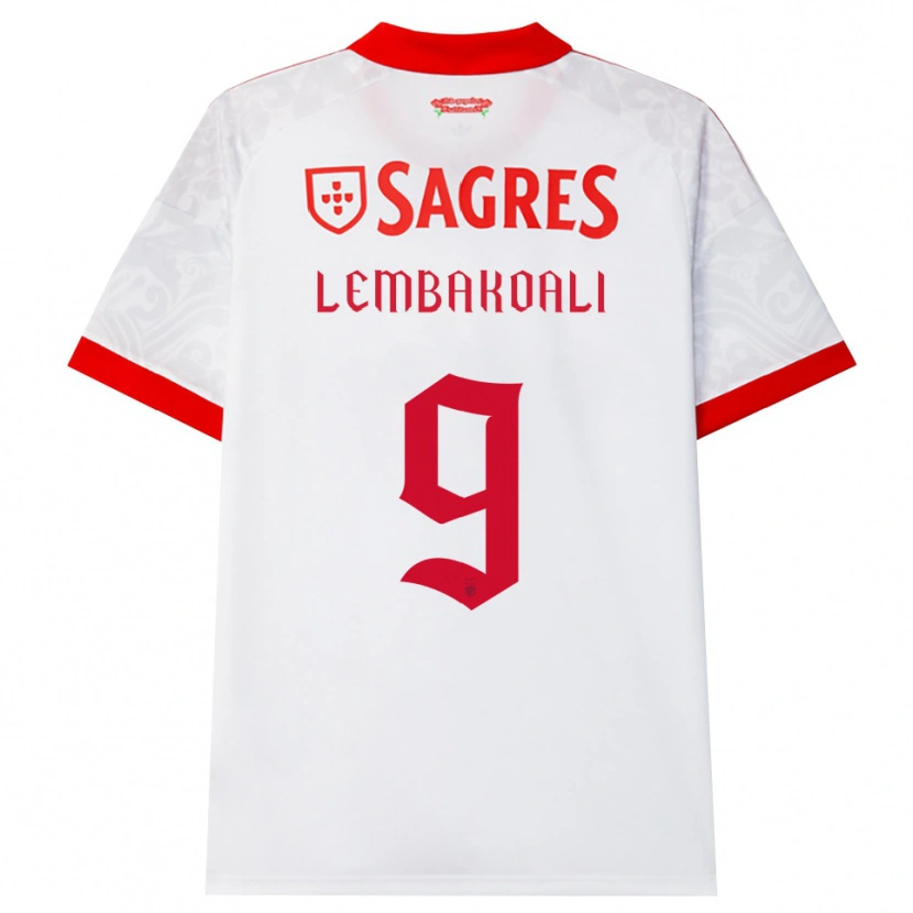Danxen Hombre Camiseta Alan Lembakoali #9 Blanco Rojo Amarillo 2ª Equipación 2026/27 La Camisa