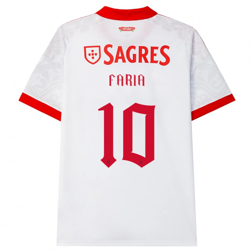 Danxen Hombre Camiseta Andreia Faria #10 Blanco Rojo Amarillo 2ª Equipación 2026/27 La Camisa