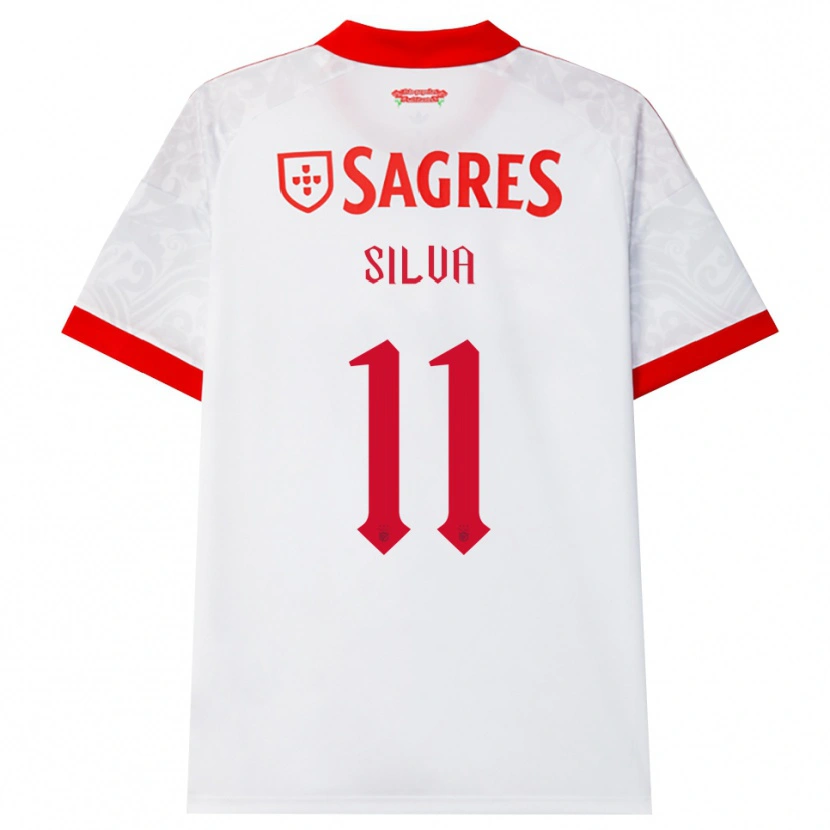 Danxen Hombre Camiseta Jéssica Silva #11 Blanco Rojo Amarillo 2ª Equipación 2026/27 La Camisa