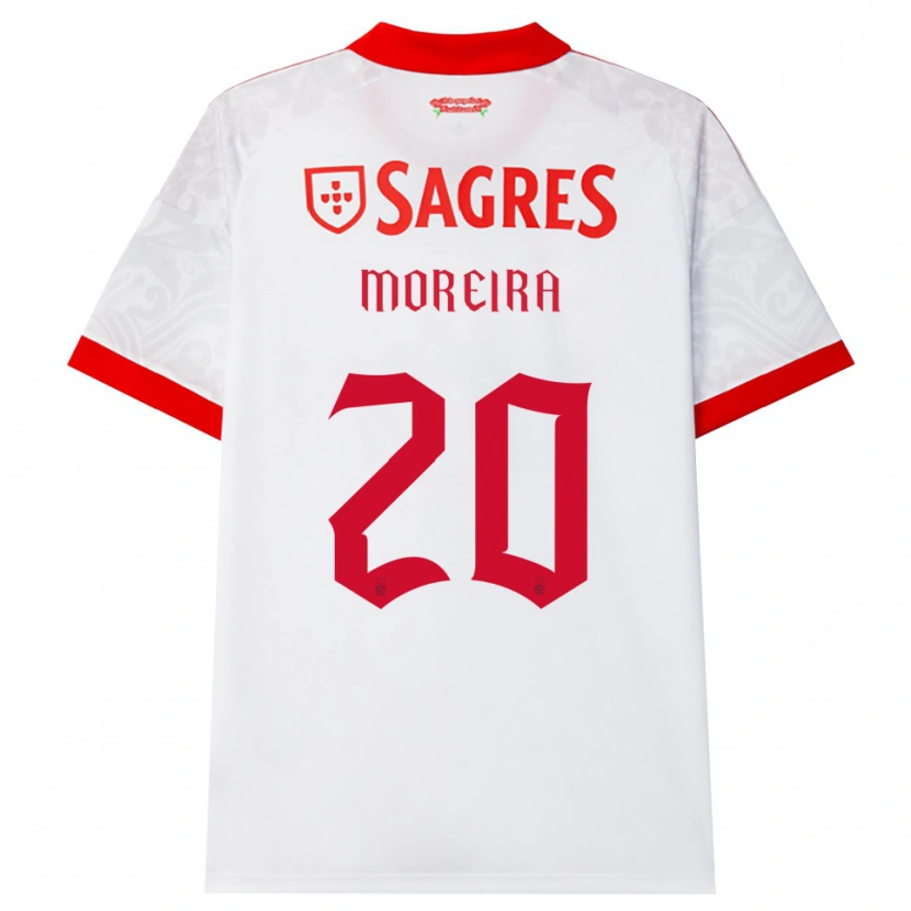 Danxen Hombre Camiseta André Moreira #20 Blanco Rojo Amarillo 2ª Equipación 2026/27 La Camisa