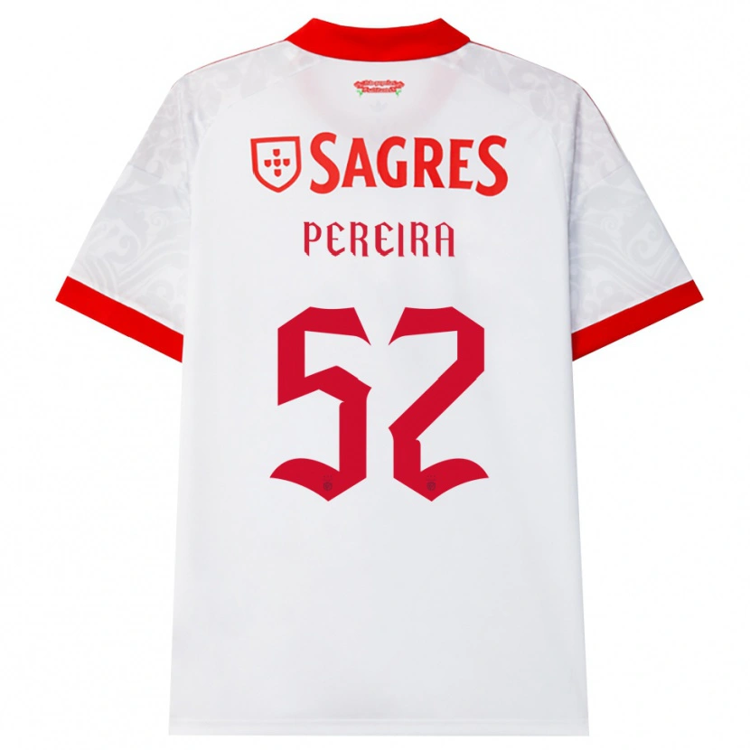 Danxen Hombre Camiseta Henrique Pereira #52 Blanco Rojo Amarillo 2ª Equipación 2026/27 La Camisa