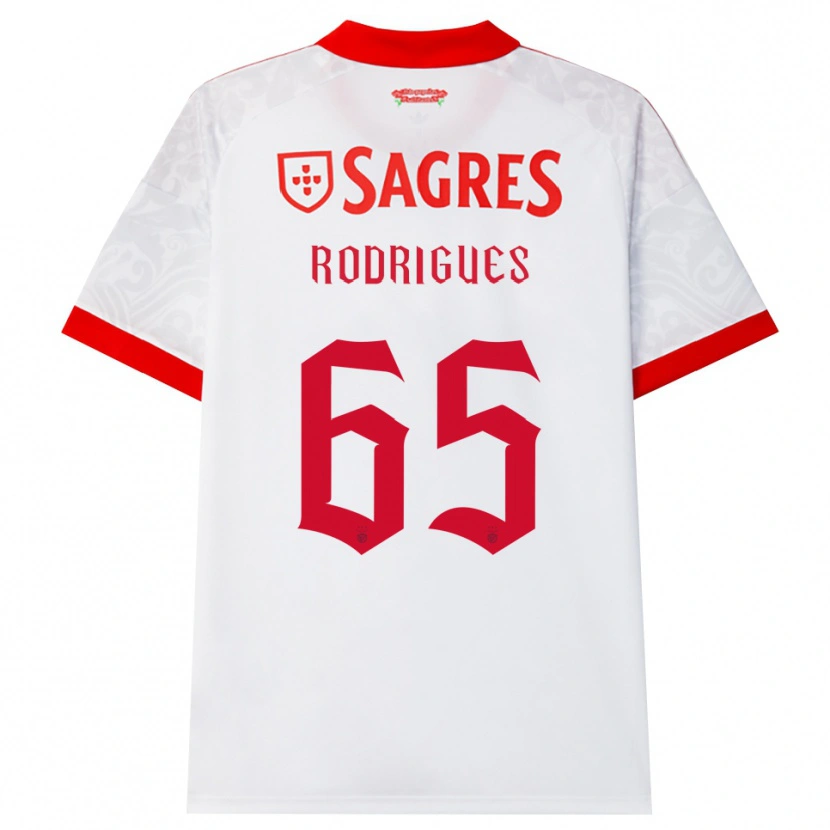 Danxen Hombre Camiseta Rafael Rodrigues #65 Blanco Rojo Amarillo 2ª Equipación 2026/27 La Camisa