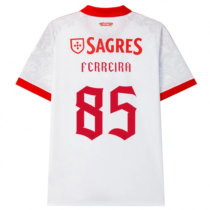 Danxen Hombre Camiseta Martim Ferreira #85 Blanco Rojo Amarillo 2ª Equipación 2026/27 La Camisa