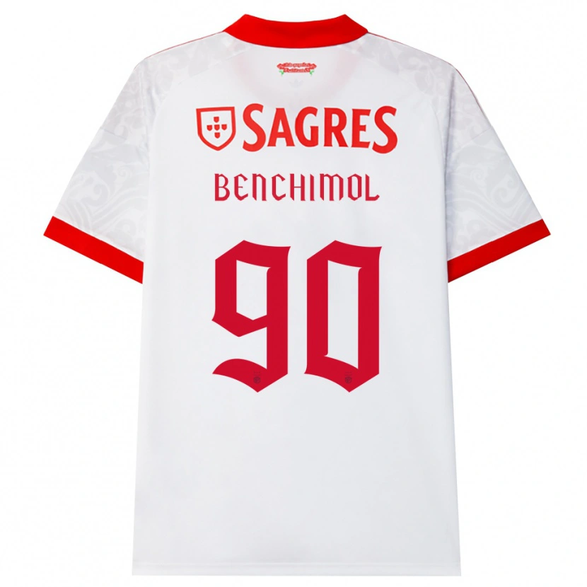 Danxen Hombre Camiseta Benchimol #90 Blanco Rojo Amarillo 2ª Equipación 2026/27 La Camisa