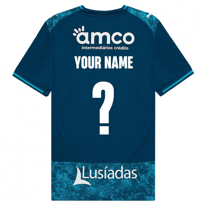 Danxen Hombre Camiseta Su Nombre #0 Grisardodarkslategray Turquesamedio 2ª Equipación 2026/27 La Camisa