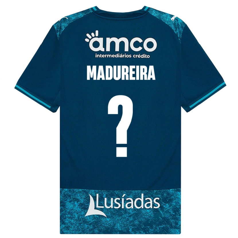 Danxen Hombre Camiseta João Madureira #0 Grisardodarkslategray Turquesamedio 2ª Equipación 2026/27 La Camisa