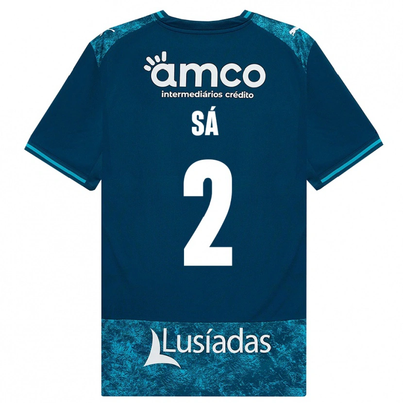 Danxen Hombre Camiseta Henrique Sá #2 Grisardodarkslategray Turquesamedio 2ª Equipación 2026/27 La Camisa