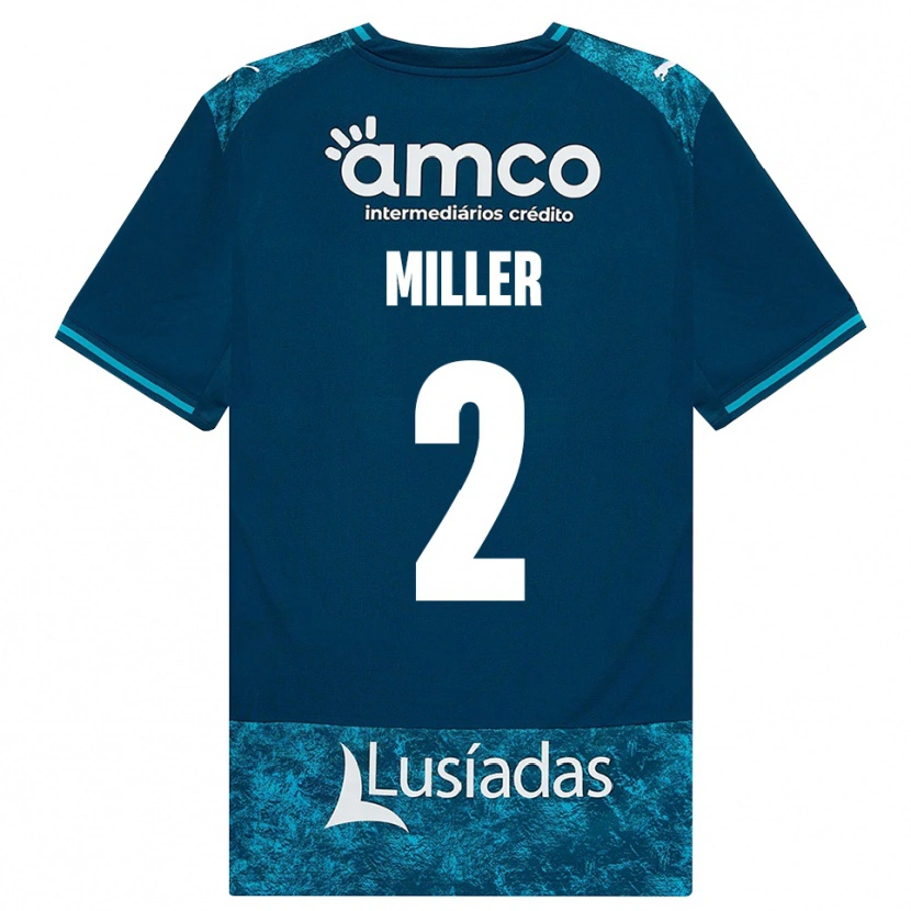 Danxen Hombre Camiseta Maria Miller #2 Grisardodarkslategray Turquesamedio 2ª Equipación 2026/27 La Camisa