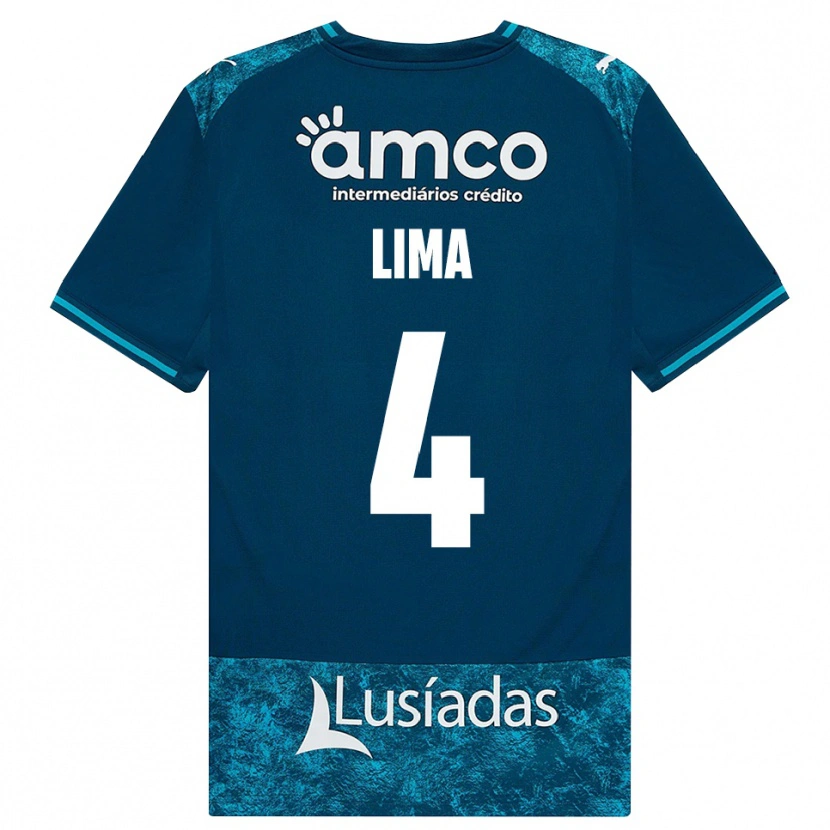 Danxen Hombre Camiseta Guilherme Lima #4 Grisardodarkslategray Turquesamedio 2ª Equipación 2026/27 La Camisa