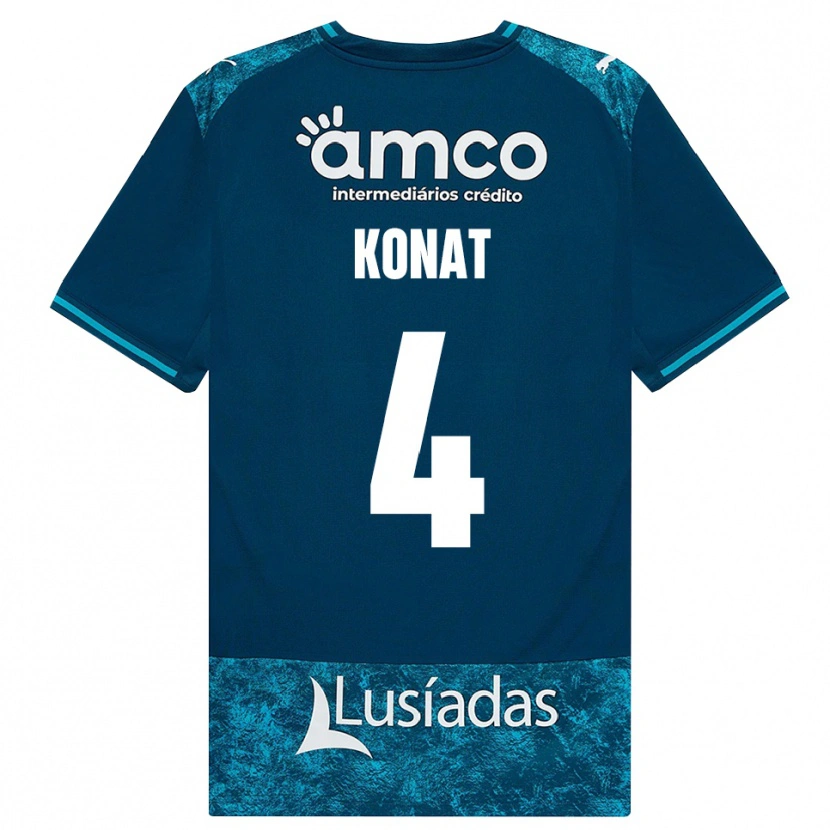 Danxen Hombre Camiseta Katarzyna Konat #4 Grisardodarkslategray Turquesamedio 2ª Equipación 2026/27 La Camisa