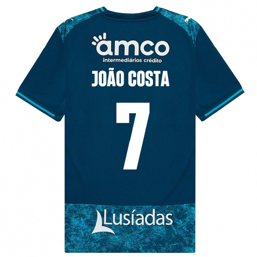 Danxen Hombre Camiseta João Costa #7 Grisardodarkslategray Turquesamedio 2ª Equipación 2026/27 La Camisa