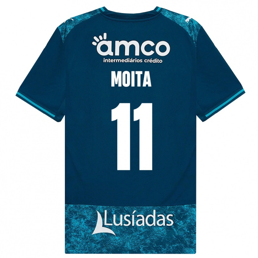 Danxen Hombre Camiseta Carlos Moita #11 Grisardodarkslategray Turquesamedio 2ª Equipación 2026/27 La Camisa