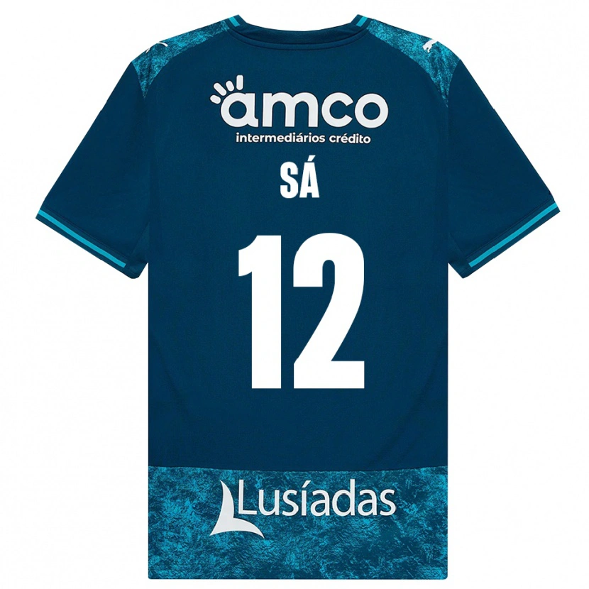 Danxen Hombre Camiseta Tiago Sá #12 Grisardodarkslategray Turquesamedio 2ª Equipación 2026/27 La Camisa