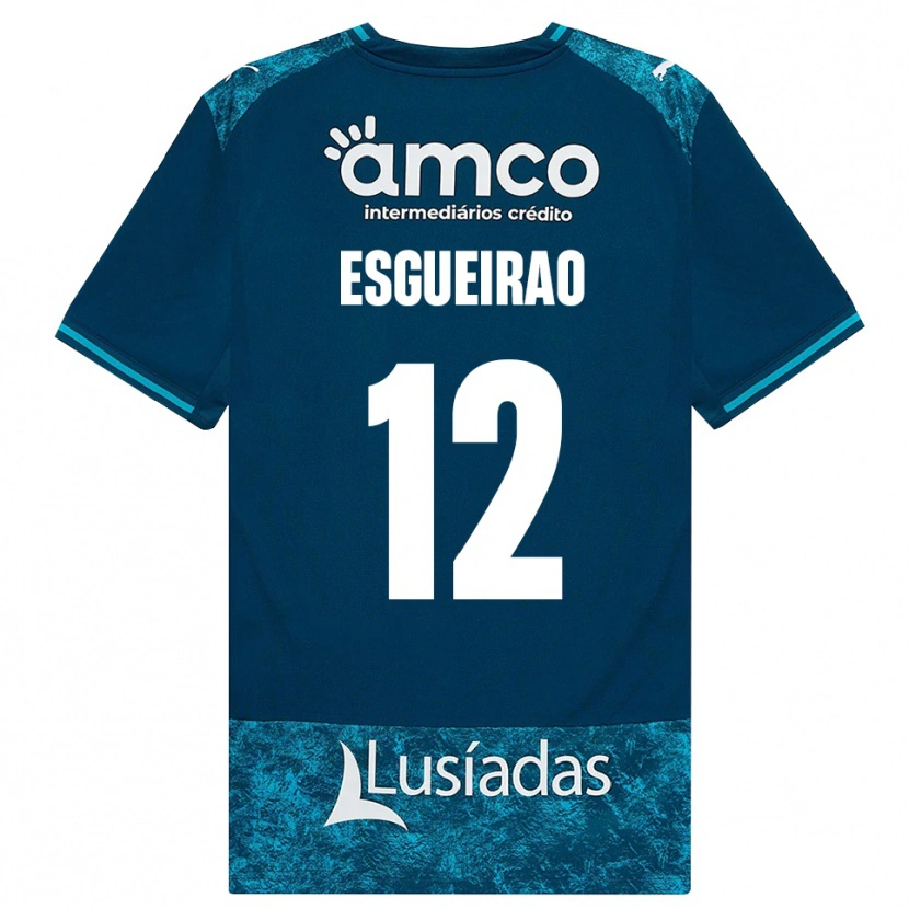 Danxen Hombre Camiseta Íris Esgueirão #12 Grisardodarkslategray Turquesamedio 2ª Equipación 2026/27 La Camisa