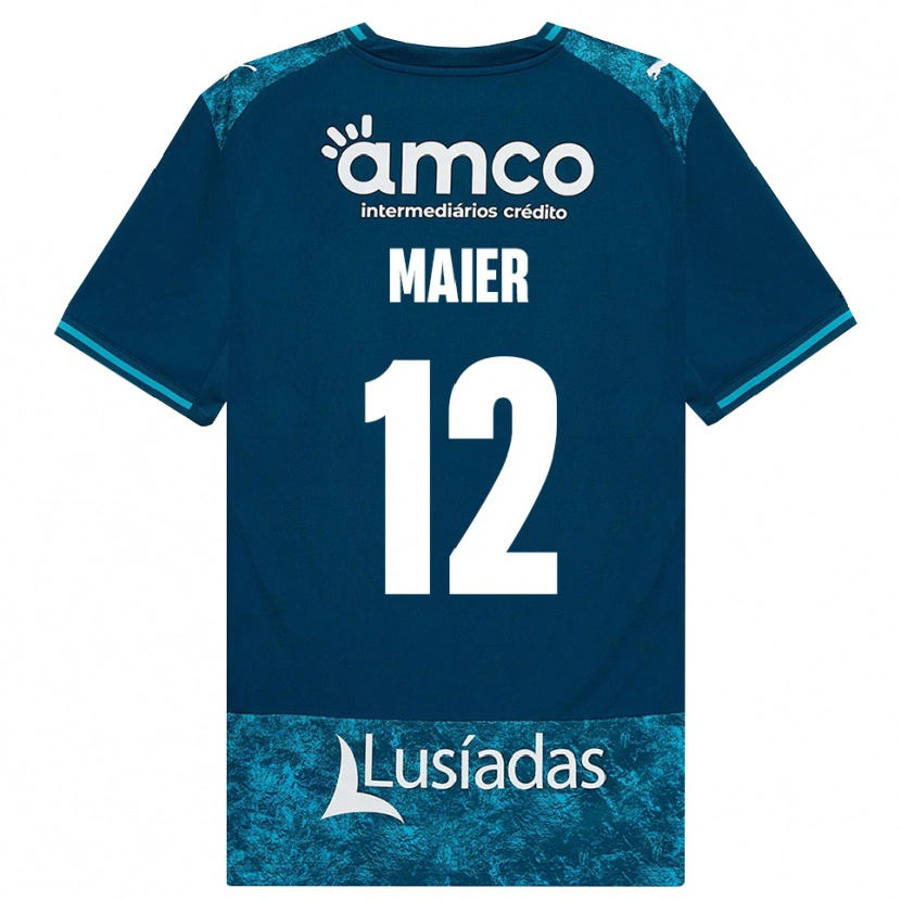 Danxen Hombre Camiseta Merse Maier #12 Grisardodarkslategray Turquesamedio 2ª Equipación 2026/27 La Camisa