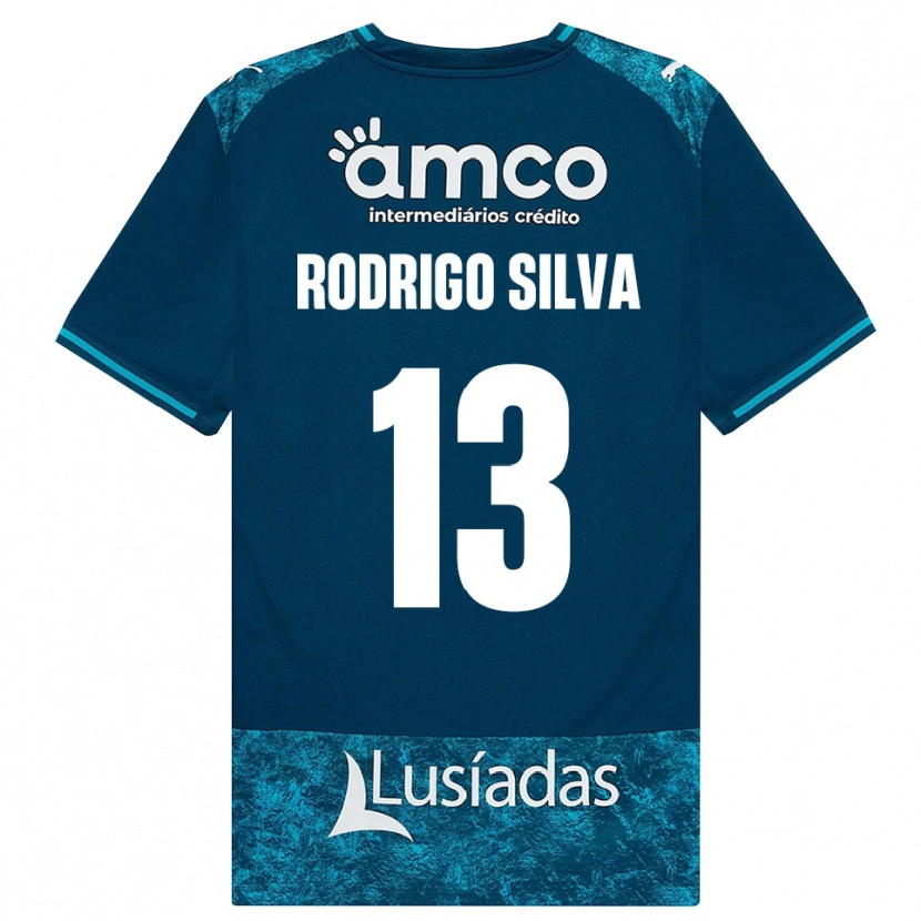 Danxen Hombre Camiseta Rodrigo Silva #13 Grisardodarkslategray Turquesamedio 2ª Equipación 2026/27 La Camisa