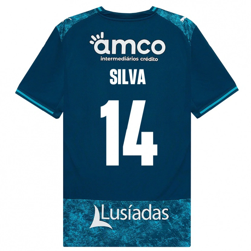 Danxen Hombre Camiseta Dolores Silva #14 Grisardodarkslategray Turquesamedio 2ª Equipación 2026/27 La Camisa
