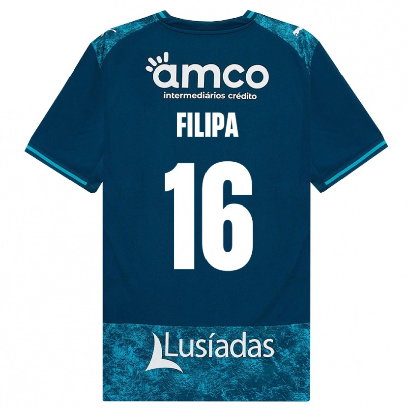 Danxen Hombre Camiseta Ágata Filipa #16 Grisardodarkslategray Turquesamedio 2ª Equipación 2026/27 La Camisa