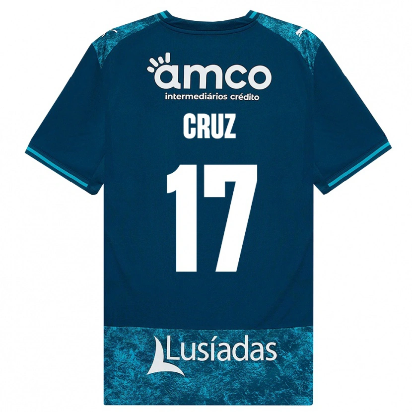 Danxen Hombre Camiseta Salvador Cruz #17 Grisardodarkslategray Turquesamedio 2ª Equipación 2026/27 La Camisa