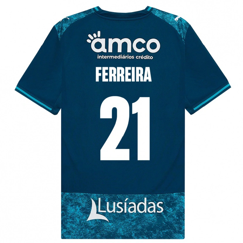 Danxen Hombre Camiseta Ana Carolina Ferreira #21 Grisardodarkslategray Turquesamedio 2ª Equipación 2026/27 La Camisa