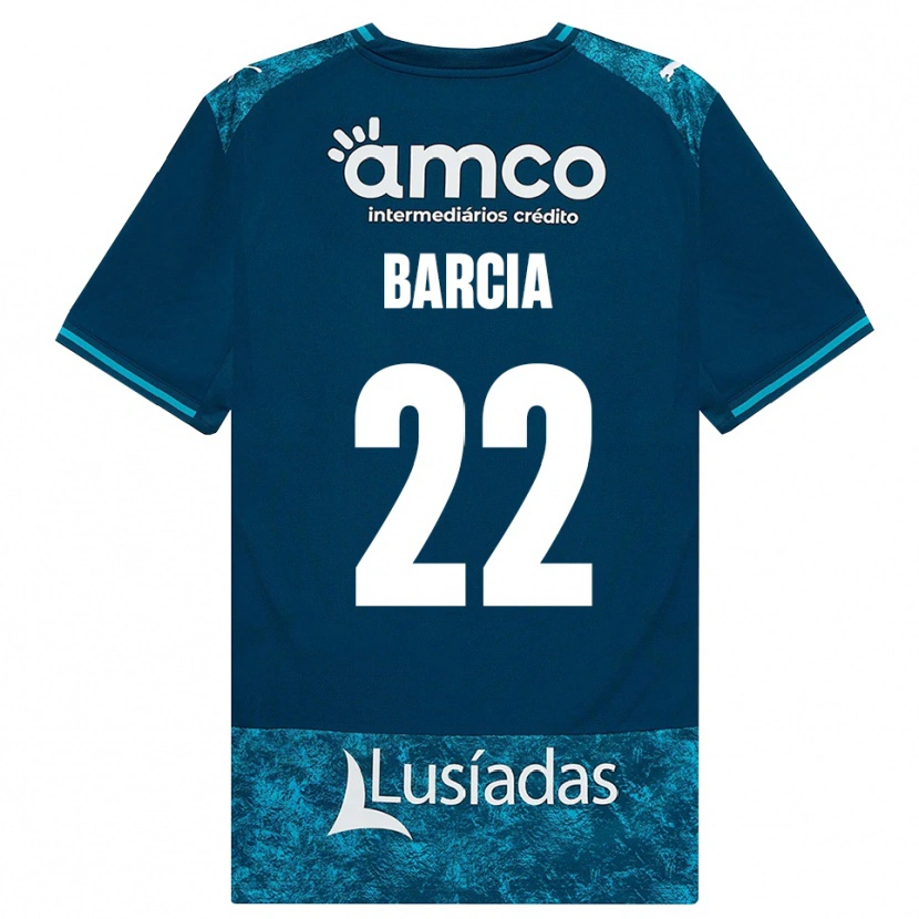 Danxen Hombre Camiseta Sergio Barcia #22 Grisardodarkslategray Turquesamedio 2ª Equipación 2026/27 La Camisa
