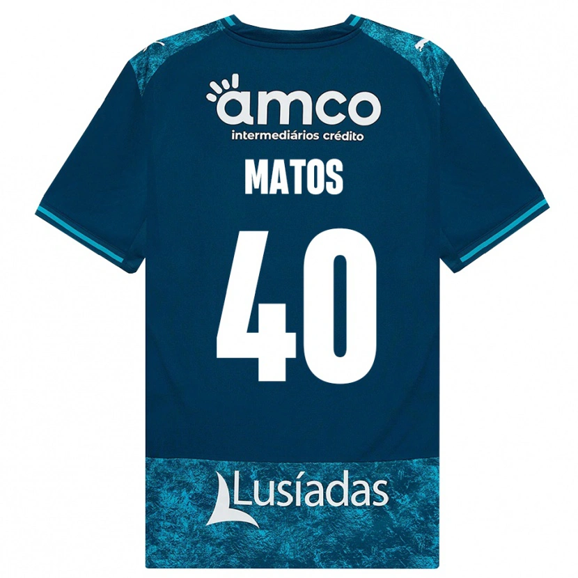 Danxen Hombre Camiseta João Matos #40 Grisardodarkslategray Turquesamedio 2ª Equipación 2026/27 La Camisa