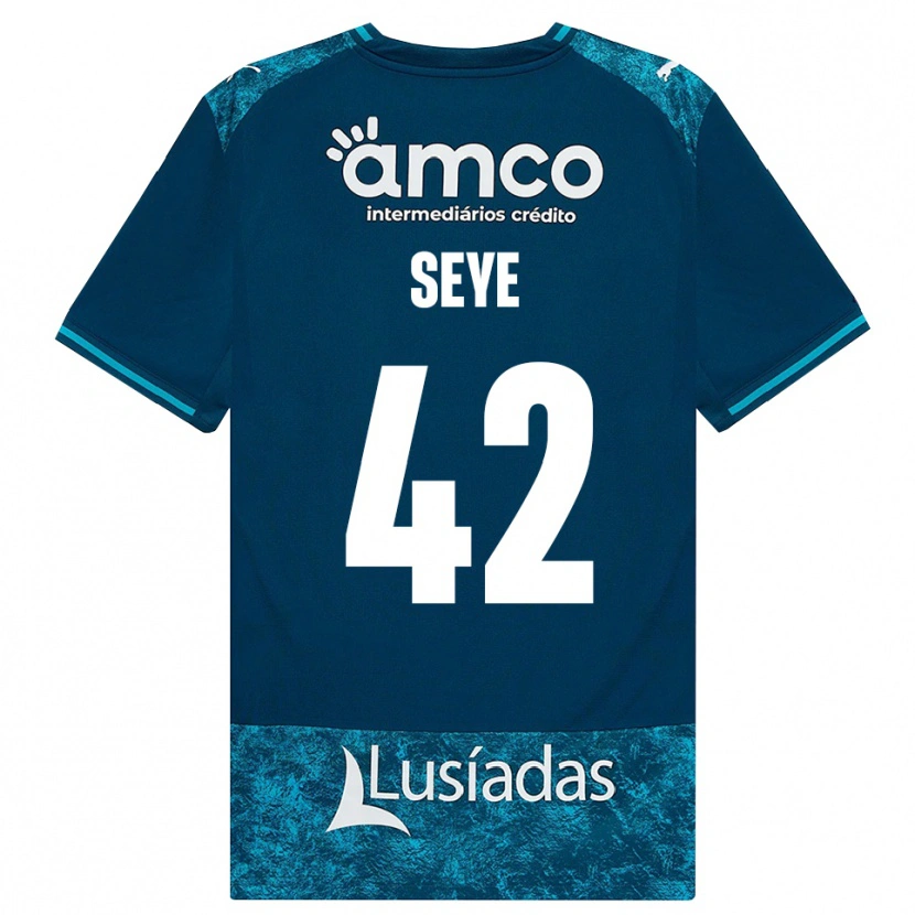 Danxen Hombre Camiseta Modou Seye #42 Grisardodarkslategray Turquesamedio 2ª Equipación 2026/27 La Camisa