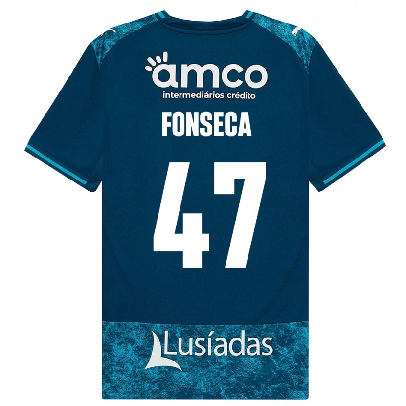 Danxen Hombre Camiseta Diogo Fonseca #47 Grisardodarkslategray Turquesamedio 2ª Equipación 2026/27 La Camisa