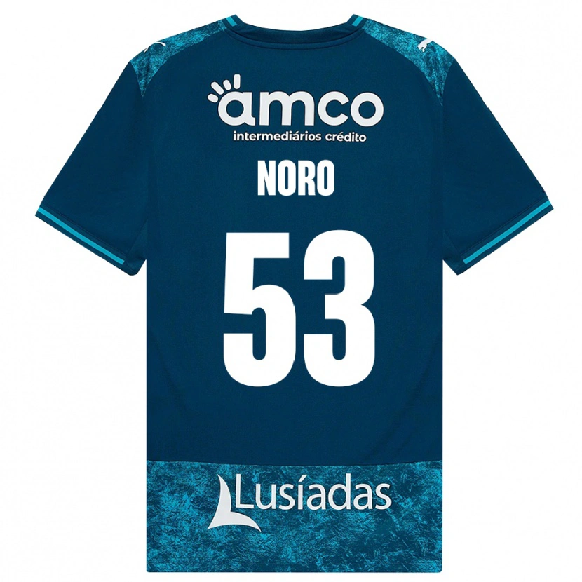 Danxen Hombre Camiseta Jonatás Noro #53 Grisardodarkslategray Turquesamedio 2ª Equipación 2026/27 La Camisa