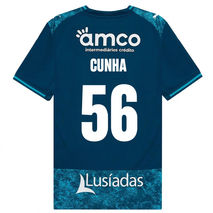 Danxen Hombre Camiseta Romário Cunha #56 Grisardodarkslategray Turquesamedio 2ª Equipación 2026/27 La Camisa