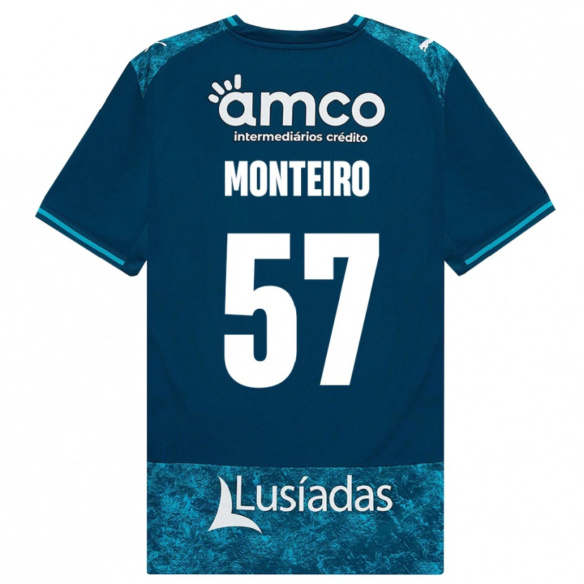 Danxen Hombre Camiseta Jordan Monteiro #57 Grisardodarkslategray Turquesamedio 2ª Equipación 2026/27 La Camisa