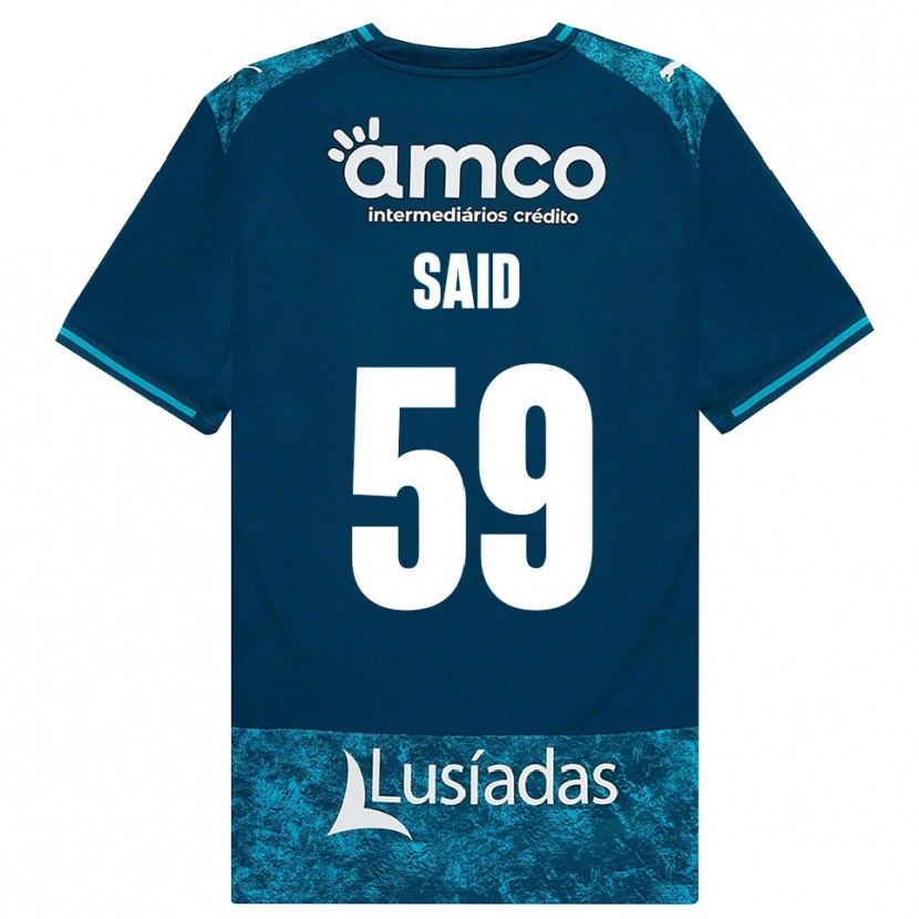 Danxen Hombre Camiseta Yan Said #59 Grisardodarkslategray Turquesamedio 2ª Equipación 2026/27 La Camisa