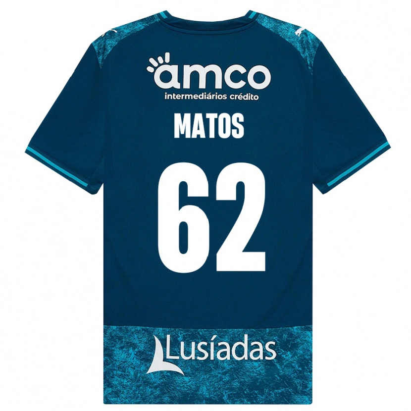 Danxen Hombre Camiseta Nuno Matos #62 Grisardodarkslategray Turquesamedio 2ª Equipación 2026/27 La Camisa