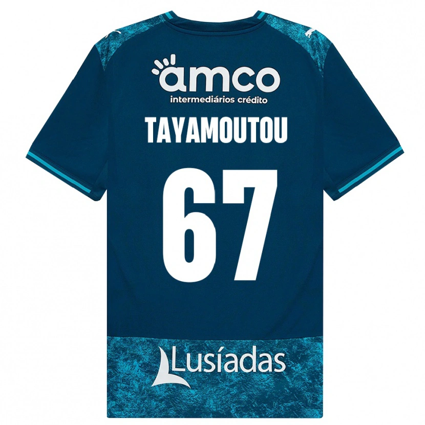 Danxen Hombre Camiseta Enzo Tayamoutou #67 Grisardodarkslategray Turquesamedio 2ª Equipación 2026/27 La Camisa