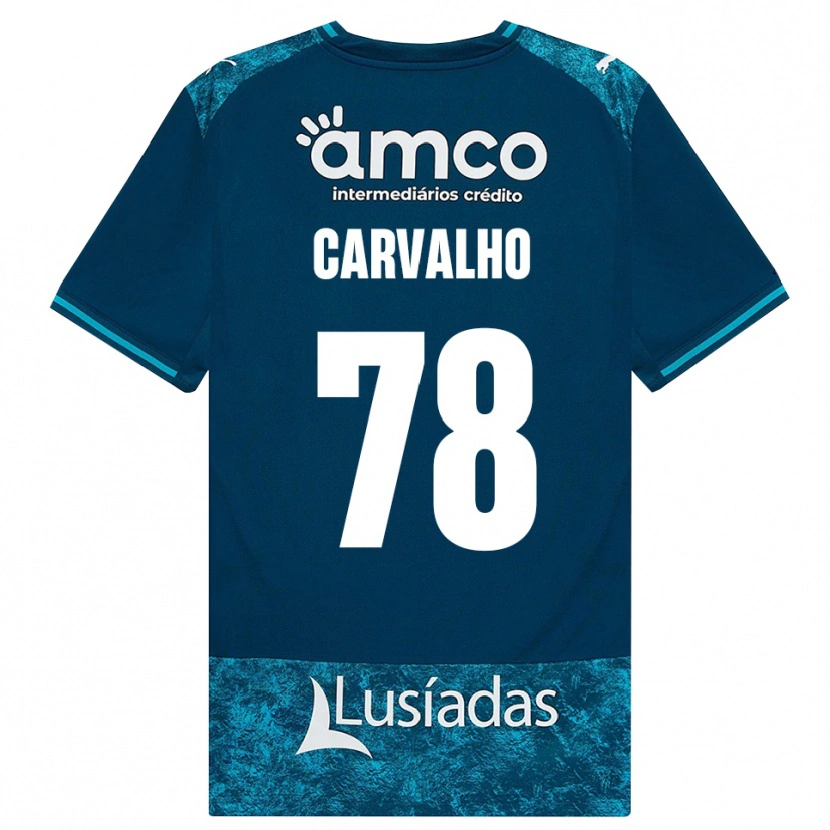 Danxen Hombre Camiseta João Carvalho #78 Grisardodarkslategray Turquesamedio 2ª Equipación 2026/27 La Camisa