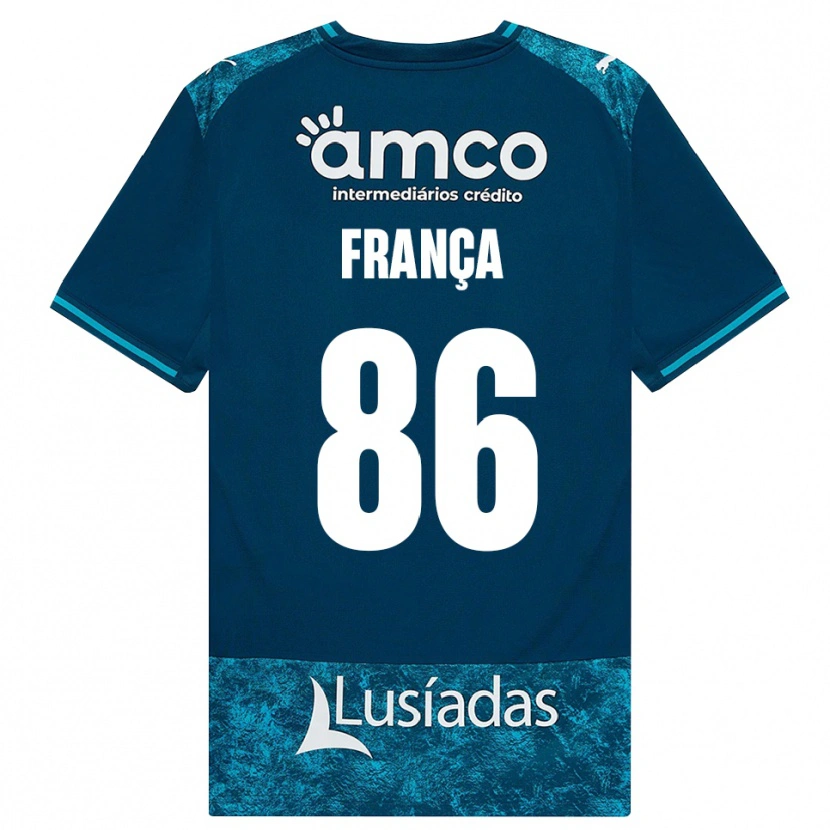 Danxen Hombre Camiseta Francisco França #86 Grisardodarkslategray Turquesamedio 2ª Equipación 2026/27 La Camisa