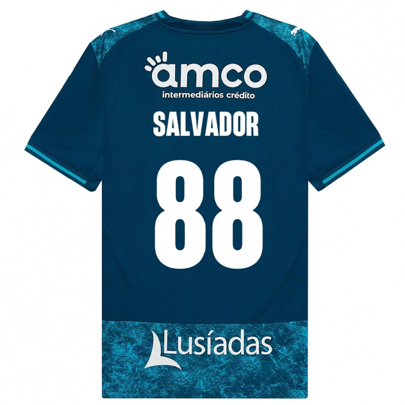 Danxen Hombre Camiseta João Salvador #88 Grisardodarkslategray Turquesamedio 2ª Equipación 2026/27 La Camisa