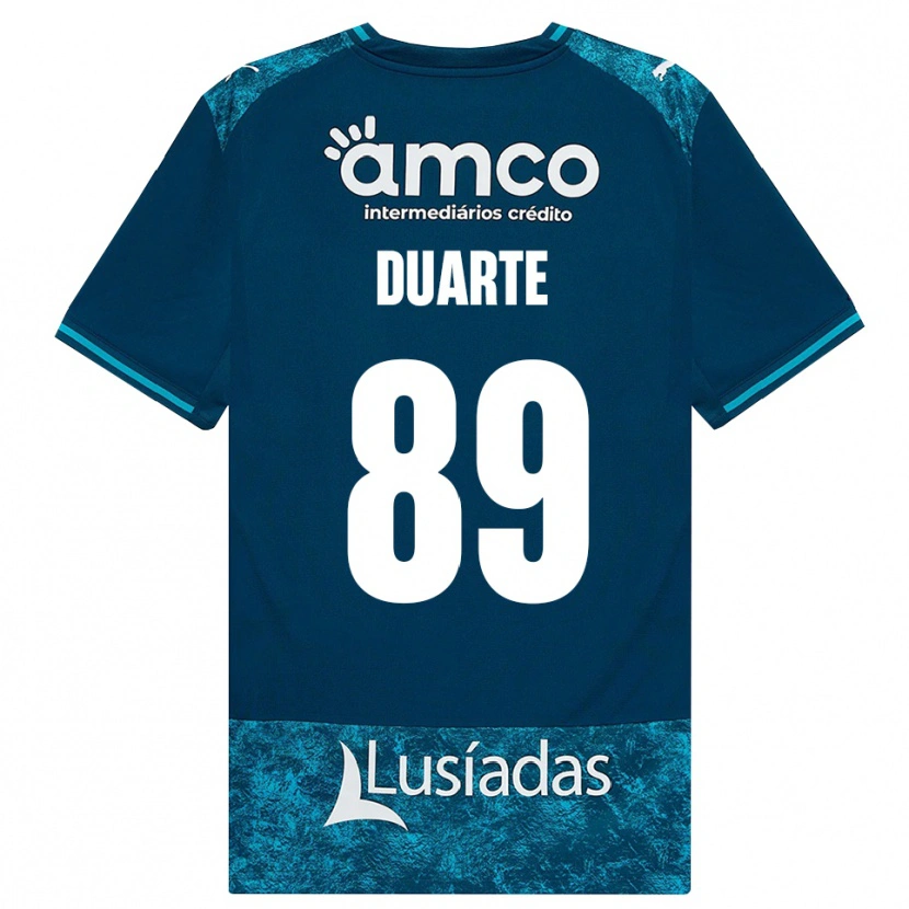 Danxen Hombre Camiseta Afonso Duarte #89 Grisardodarkslategray Turquesamedio 2ª Equipación 2026/27 La Camisa