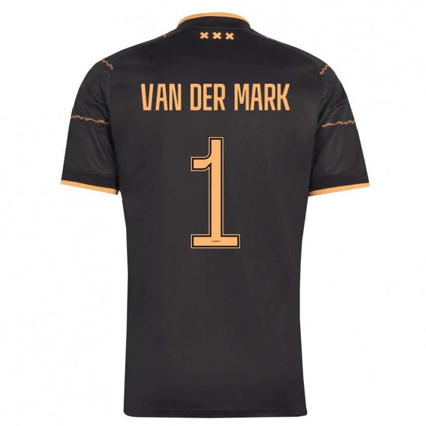 Danxen Hombre Camiseta Jesper Van Der Mark #1 Negro Naranja 2ª Equipación 2026/27 La Camisa