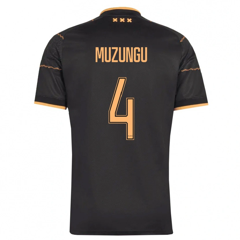 Danxen Hombre Camiseta Marvyn Muzungu #4 Negro Naranja 2ª Equipación 2026/27 La Camisa
