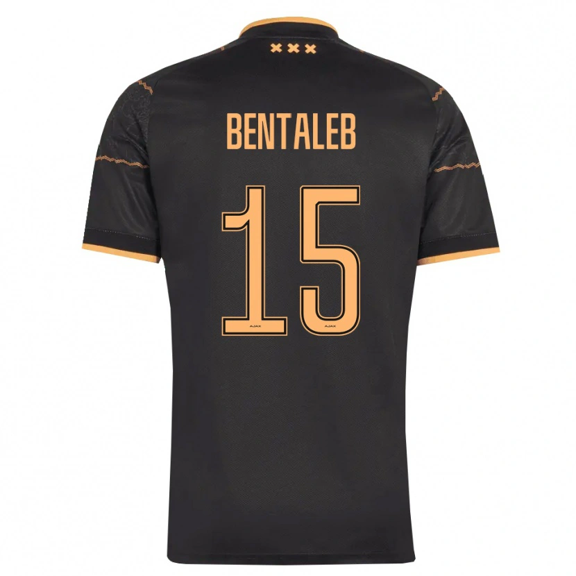 Danxen Hombre Camiseta Marouane Bentaleb #15 Negro Naranja 2ª Equipación 2026/27 La Camisa