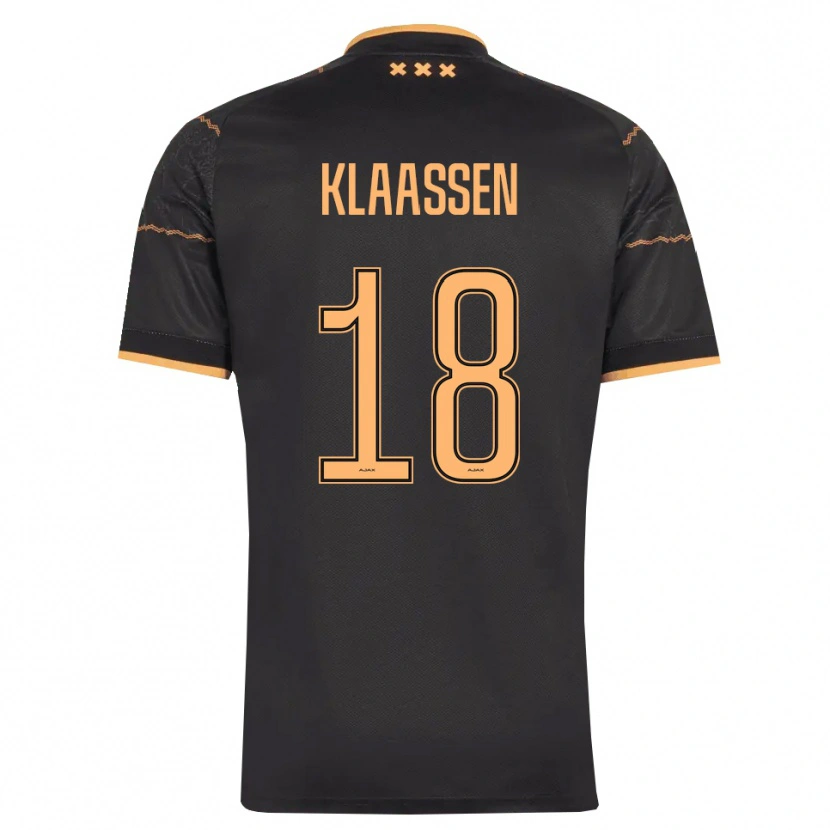 Danxen Hombre Camiseta Davy Klaassen #18 Negro Naranja 2ª Equipación 2026/27 La Camisa