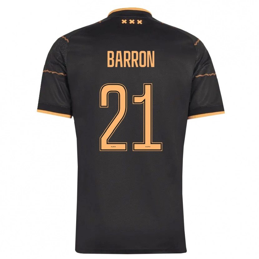 Danxen Hombre Camiseta Eternal Barron #21 Negro Naranja 2ª Equipación 2026/27 La Camisa